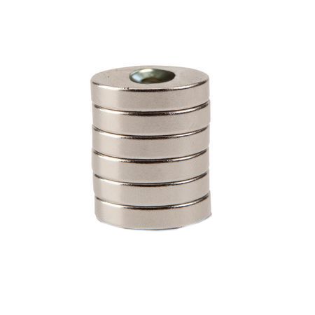 RS PRO Disc Magnet 20mm Screw Steel, 40N Pull