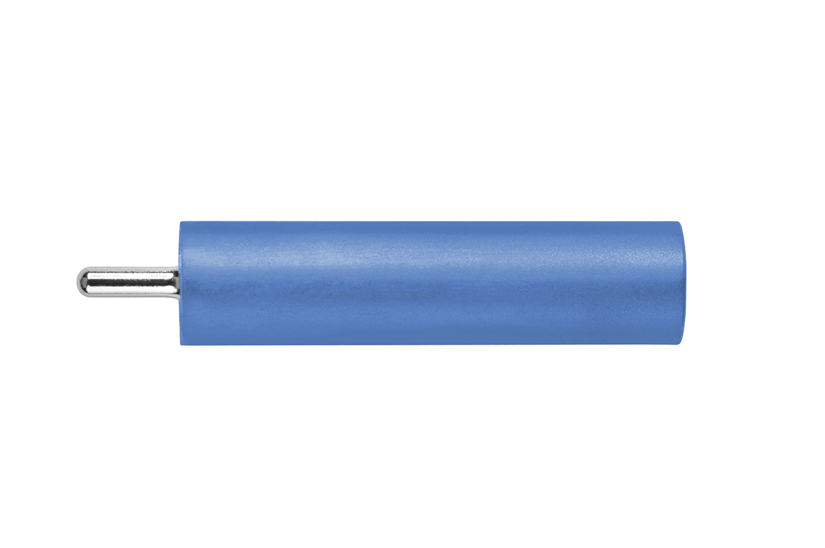 Schutzinger Blue Female Banana Socket, 4 mm Connector, PC Pin Termination, 20A, 1000V, Nickel Plating