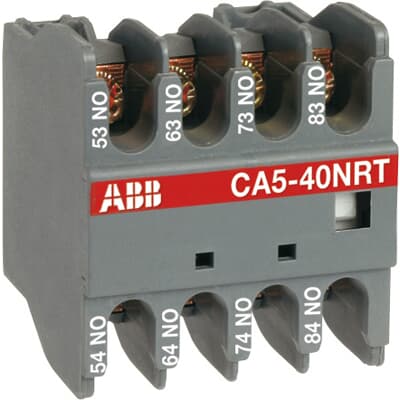 ABB Auxiliary Contact Block, 4 Contact, 4NC, Front Mount 1SBN01