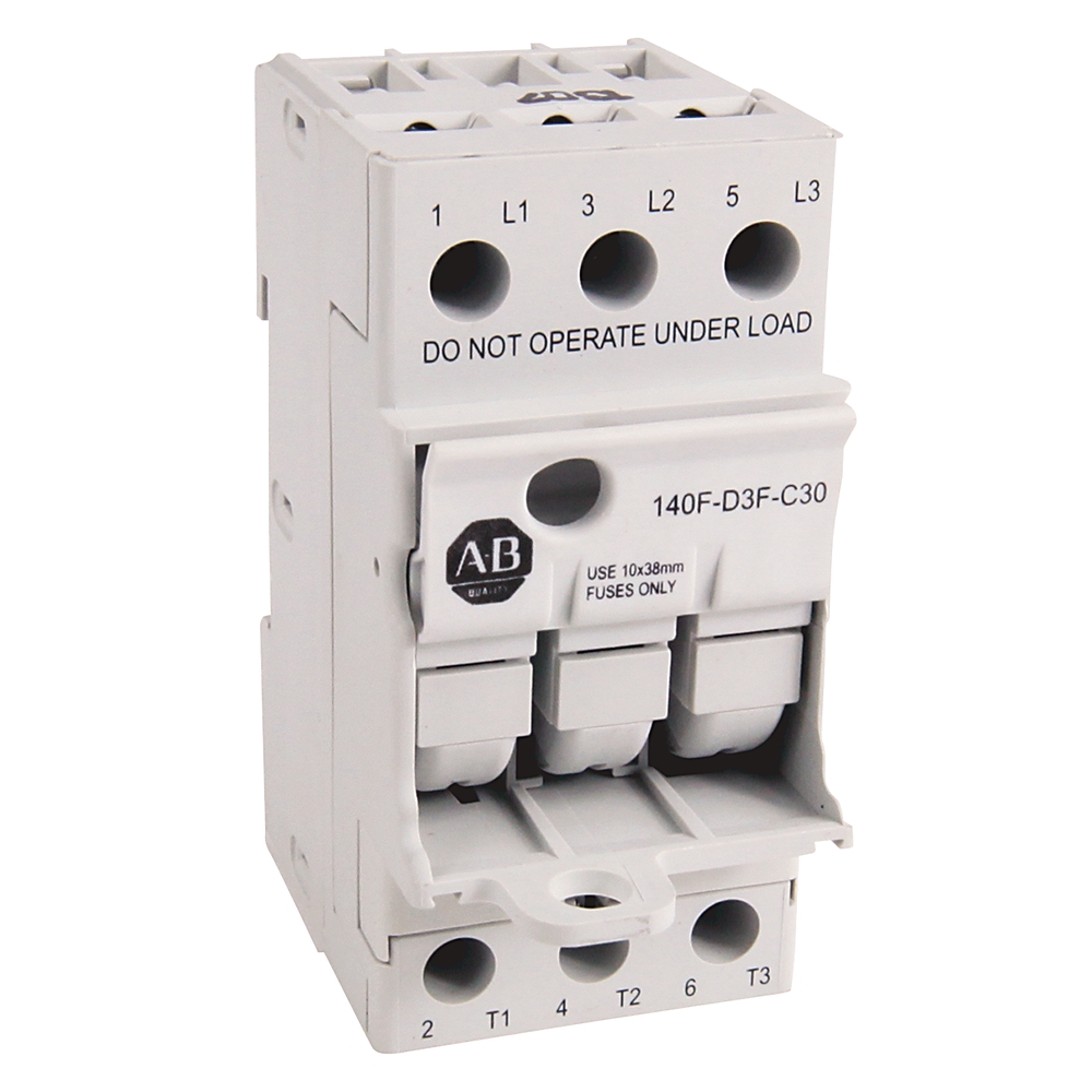 Allen Bradley 200kA Fuse Holder for 10 x 38mm Fuse, 600V