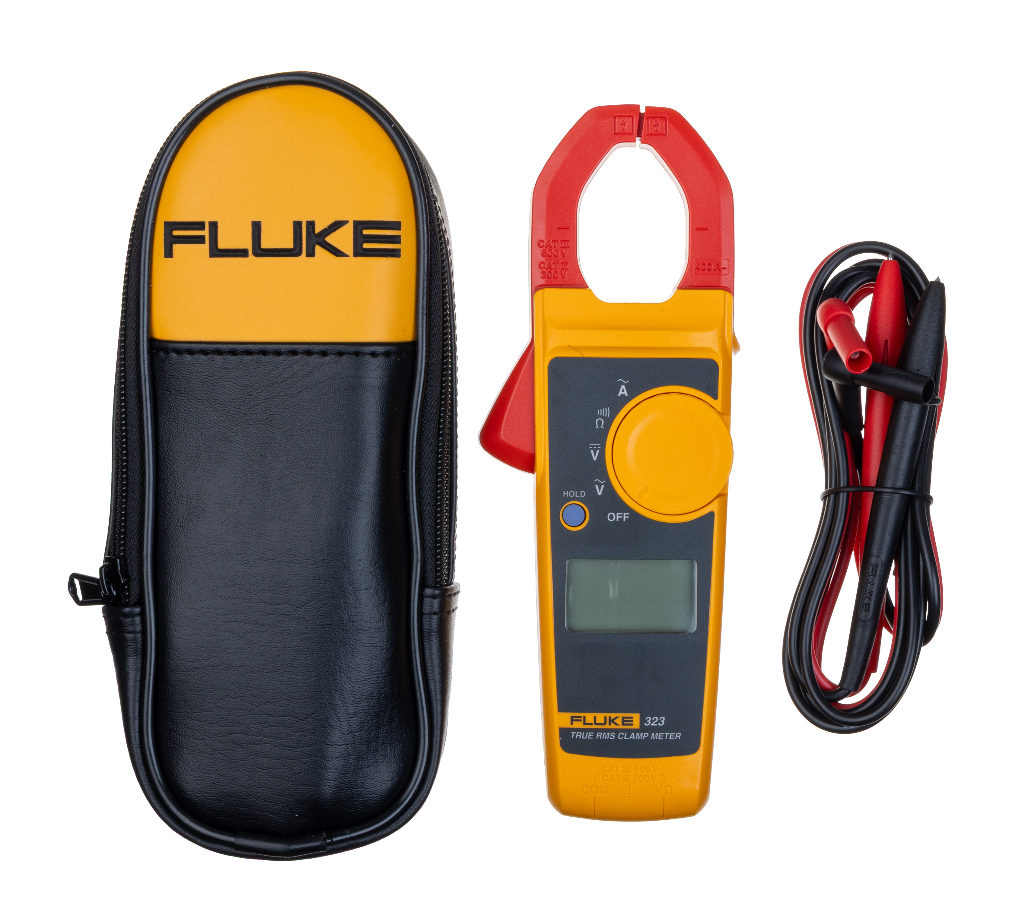 Fluke 323 Clamp Meter, Max Current 400A ac CAT III 600V With RS Calibration