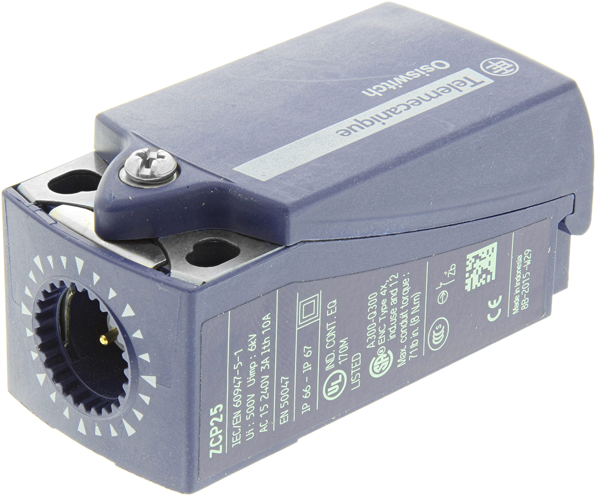 Telemecanique Sensors ZCP Series Limit Switch, NO/NC, IP66, IP67, DP, Plastic Housing, 240V ac Max, 1.5A Max