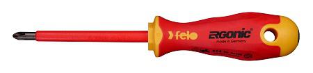 Felo Phillips Insulated Screwdriver, PH2 Tip, VDE/1000V