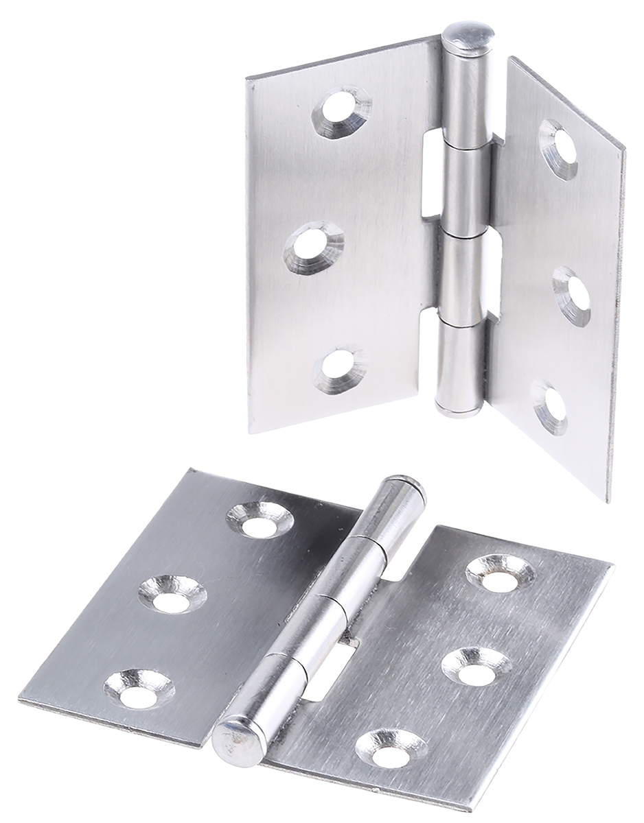 ROCA Stainless Steel Butt Hinge, Screw Fixing, 50mm x 50mm x 1.2mm