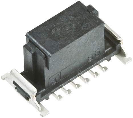 ERNI SMC Series Straight Surface Mount PCB Socket, 12-Contact, 2-Row, 1.27mm Pitch, Solder Termination