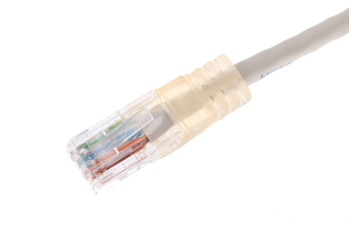 Decelect, 2m Cat5, Grey RJ45 to Male RJ45 Male, U/UTP Unshielded, Terminated
