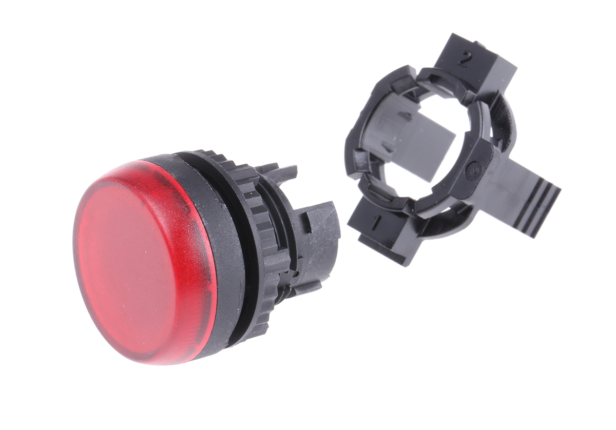 BACO Red Pilot Light Head, 22mm Cutout BACO Series