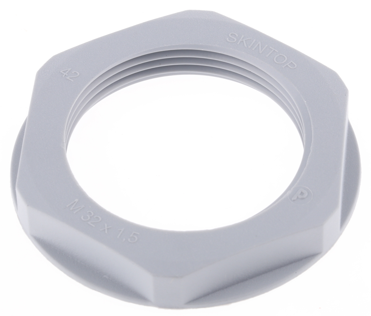 Lapp Grey Flame Retardant, Halogen Free Fibreglass PA Cable Gland Locknut, M32 Thread, IP68
