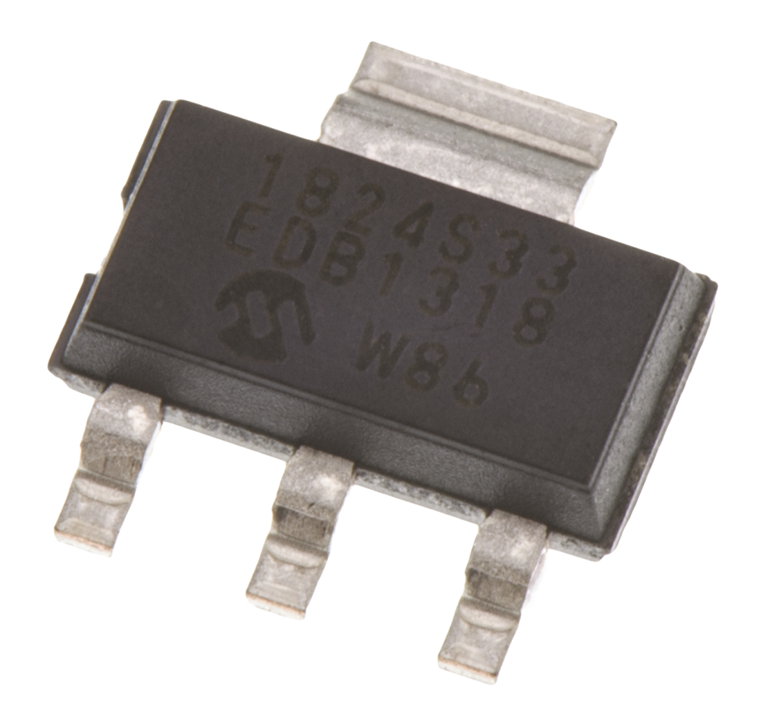 Microchip MCP1824ST-3302E/DB, Voltage Regulator 6V SOT-223 4-Pin