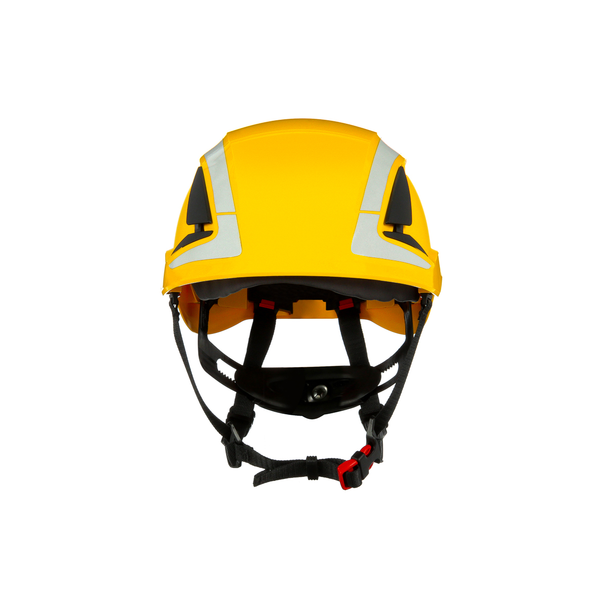 3M SecureFit™ Yellow Safety Helmet with Chin Strap, AdjustableVentilated