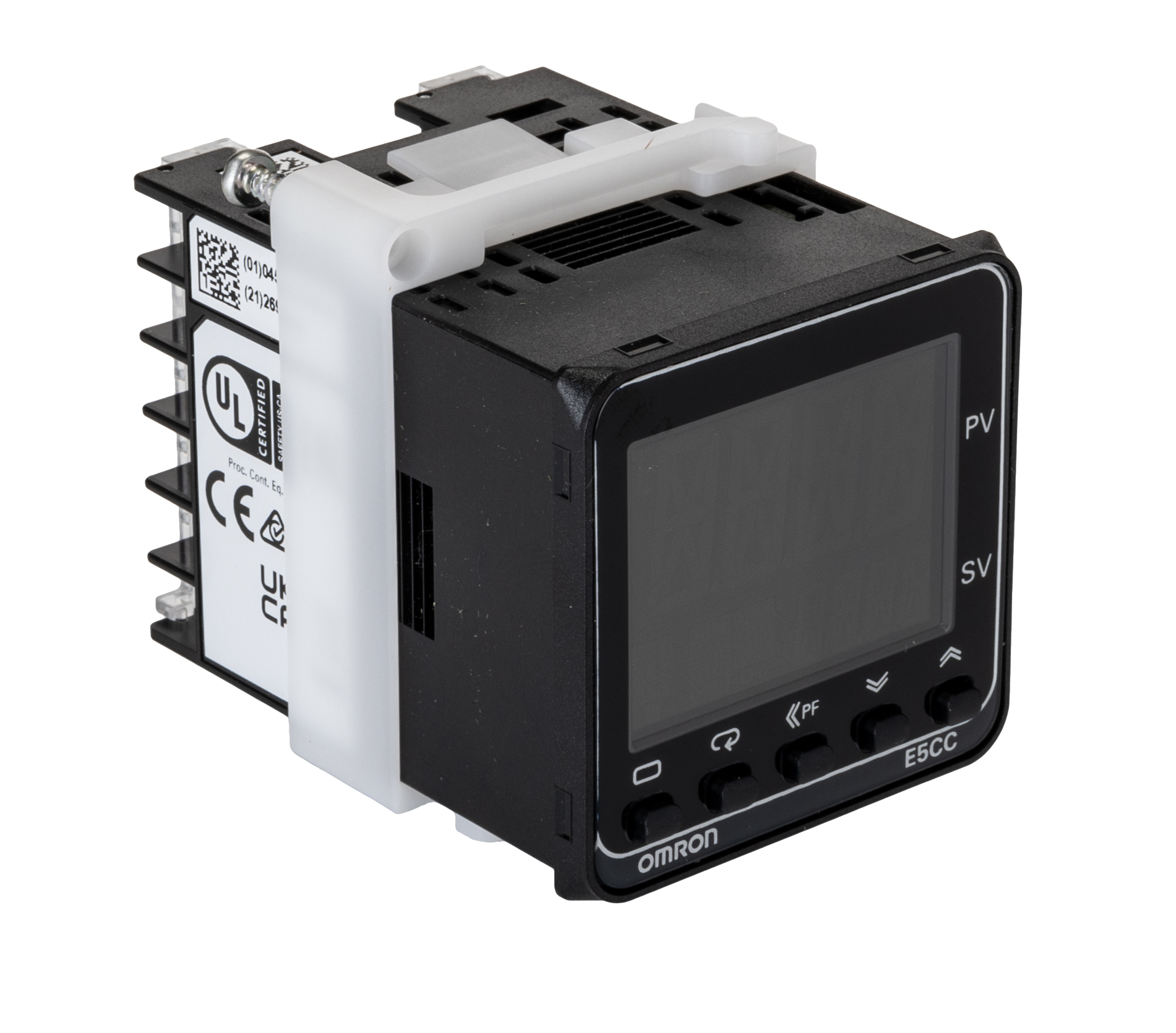 Omron E5CC Panel Mount PID Temperature Controller, 48 x 48mm, 2 Output SSR, Solid State Relay, Logic, 20.4 →