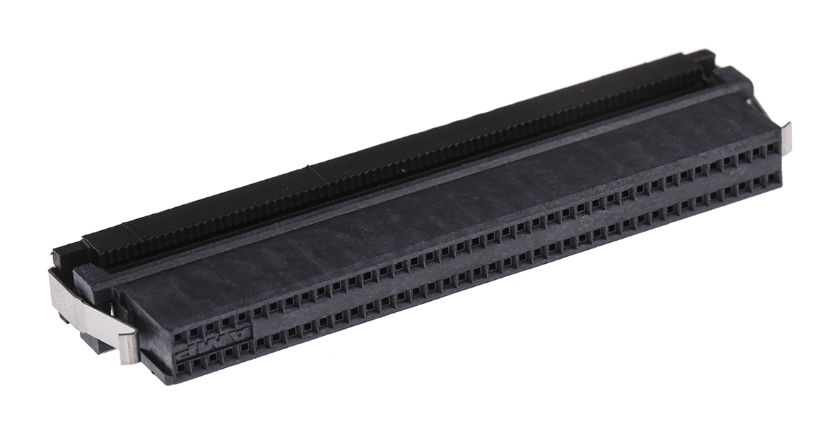 TE Connectivity 80-Way IDC Connector Socket for Cable Mount, 2-Row