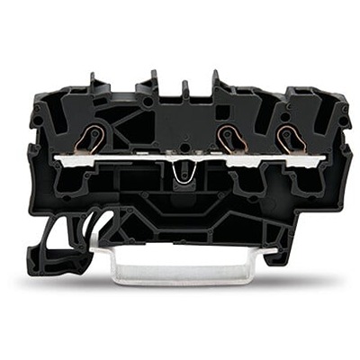 WAGO 2002-1305 TOPJOB S Series Black, 2.5mm², 1-Level, Push-In Cage Clamp Termination, ATEX, EAC Ex, IECEx