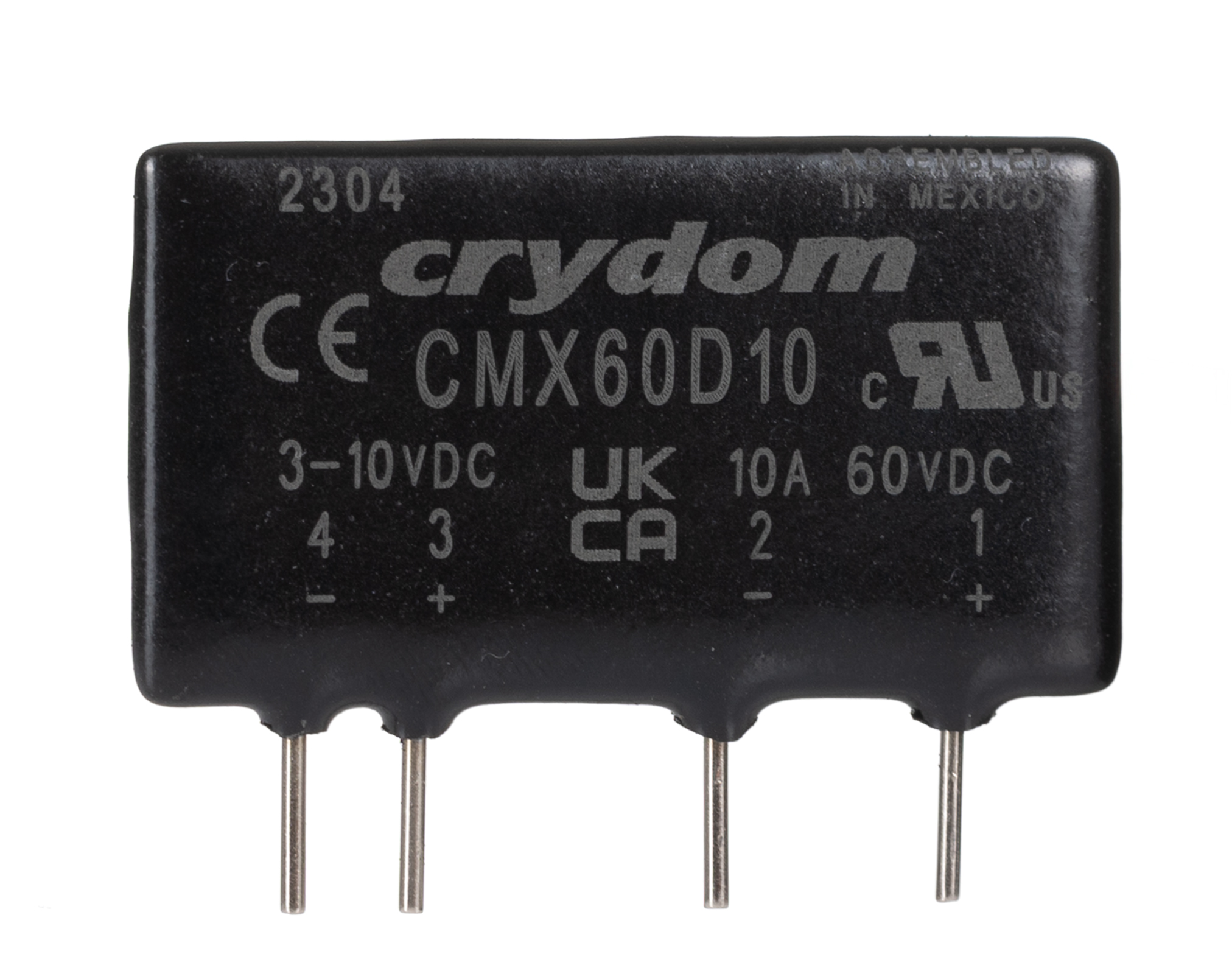 Sensata Crydom CMX Series Solid State Relay, 10 A rms Load, PCB Mount, 60 V dc Load, 10 V dc Control