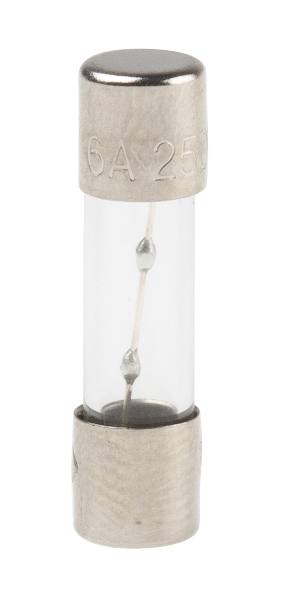 RS PRO 6A T Glass Cartridge Fuse, 5 x 20mm