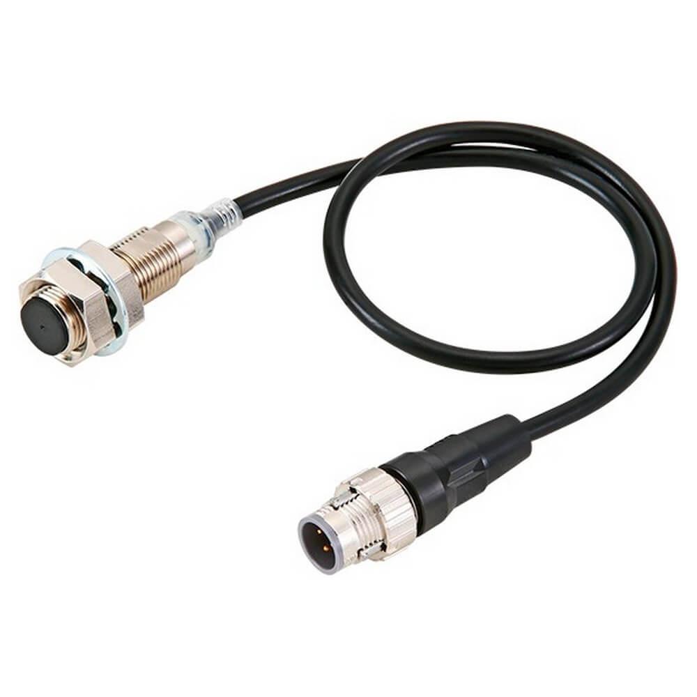Omron Inductive Threaded Barrel Proximity Sensor, M12, 7 mm Detection, 2-Wire NO, 10 → 30 V dc