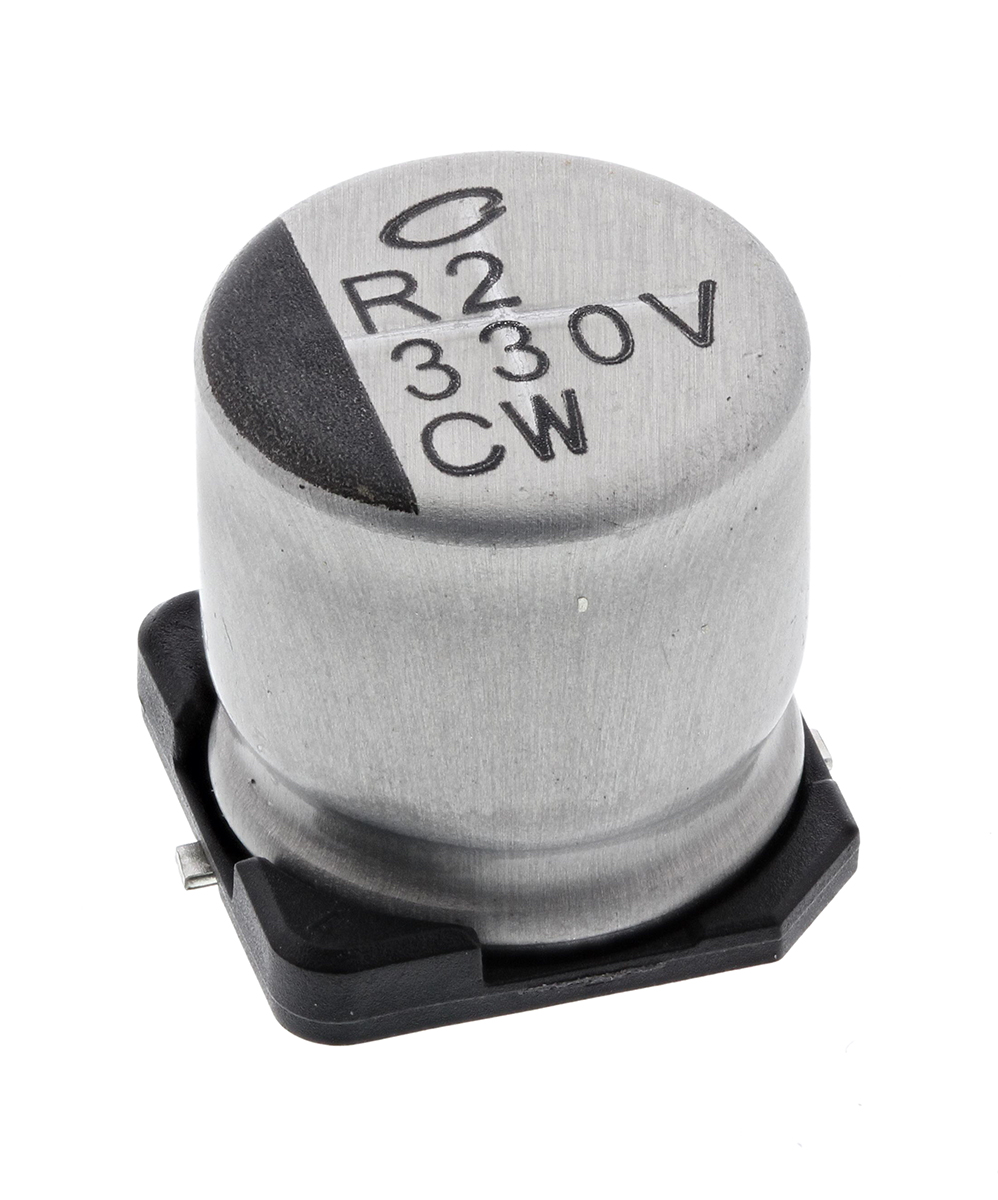 Nichicon 330μF Aluminium Electrolytic Capacitor 35V dc, Surface Mount - UCW1V331MNL1GS