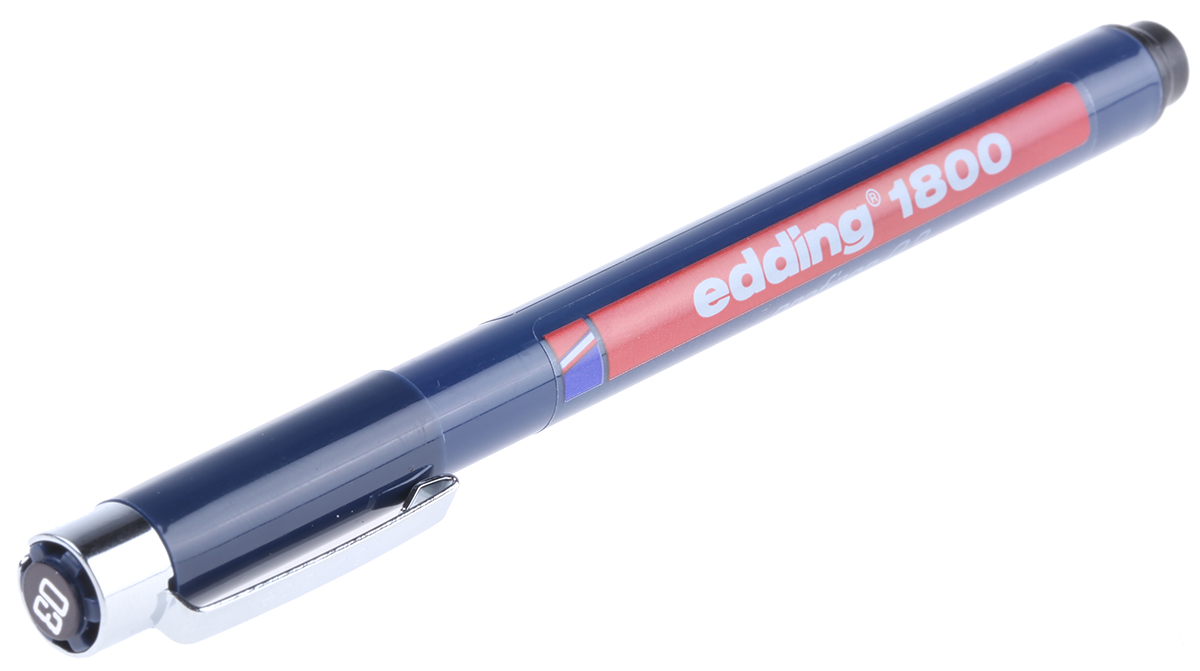Edding Black Technical Pen, 0.35 mm Tip Size