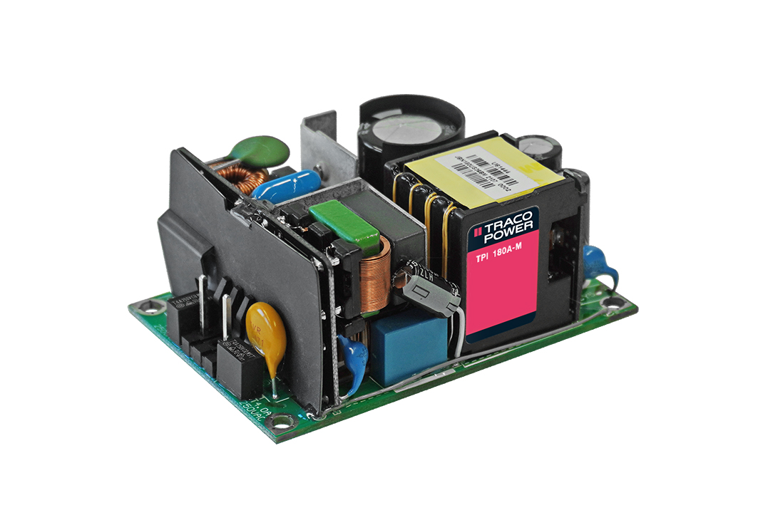 TRACOPOWER Power Supply, TPI 180-112A-M, 12V dc, 15A, 180W, 1 Output, 85 → 264V ac Input Voltage