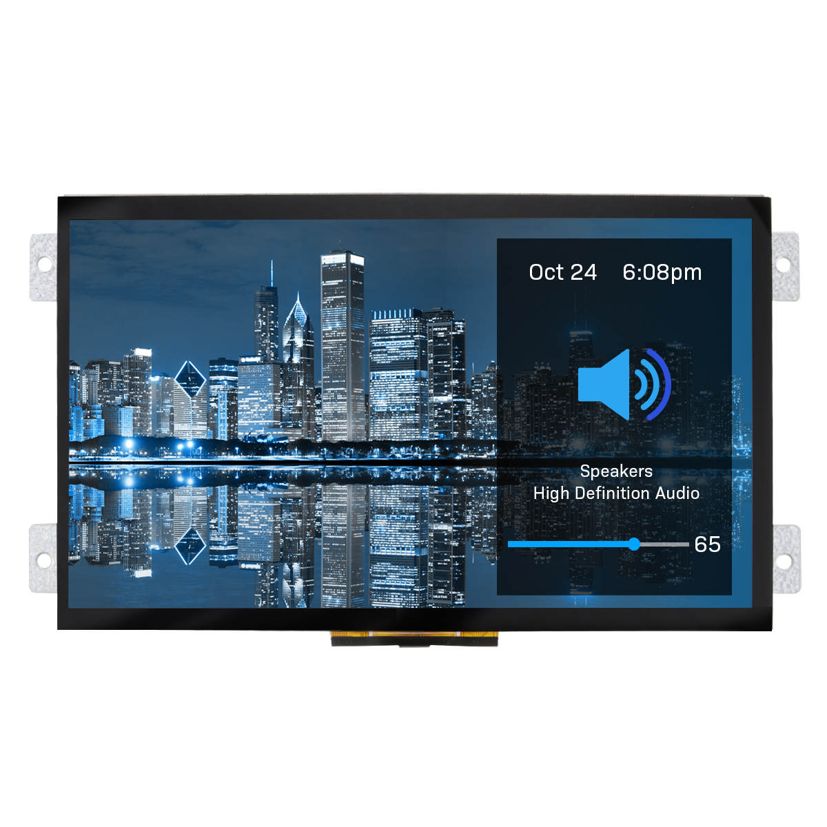 NEWHAVEN DISPLAY INTERNATIONAL NHD-10.1-HDMI-A-RSXP-CTU IPS TFT TFT LCD Display / Touch Screen, 10.1in WSVGA, 1024 x