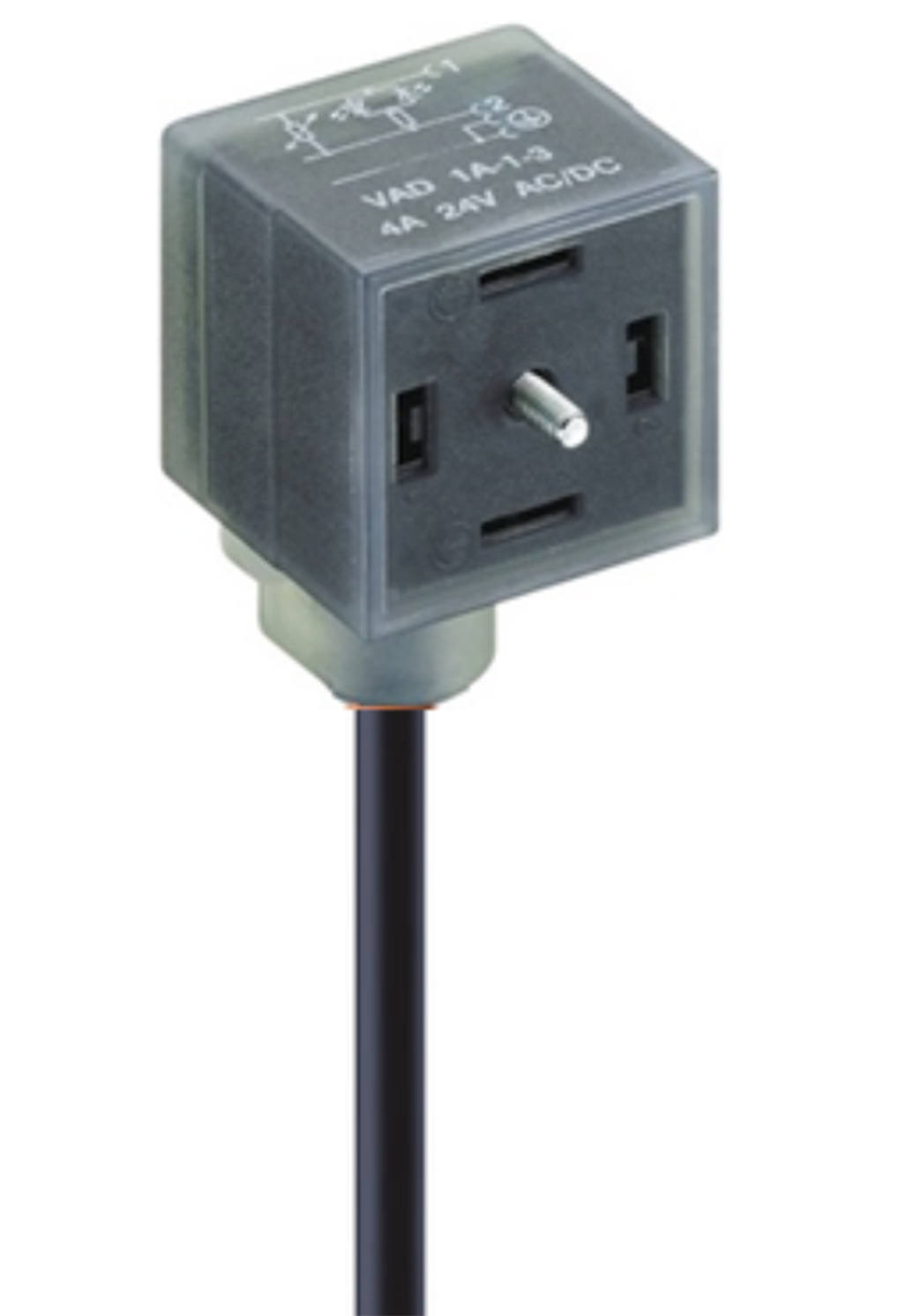 Lumberg Automation VAD 2P+E DIN 43650, Female DIN 43650 Connector with Indicator Light, 24 V ac/dc Voltage