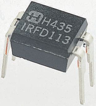 Vishay IRFD Type N-Channel MOSFET, 600 mA, 200 V Enhancement, 4-Pin HVMDIP