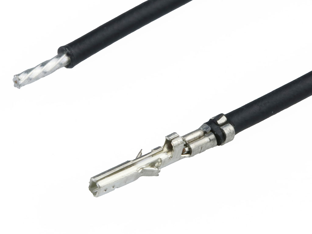 Molex Female Micro-Fit to Male Pigtail Pre-Crimped Lead, 300mm, 20AWG, Black