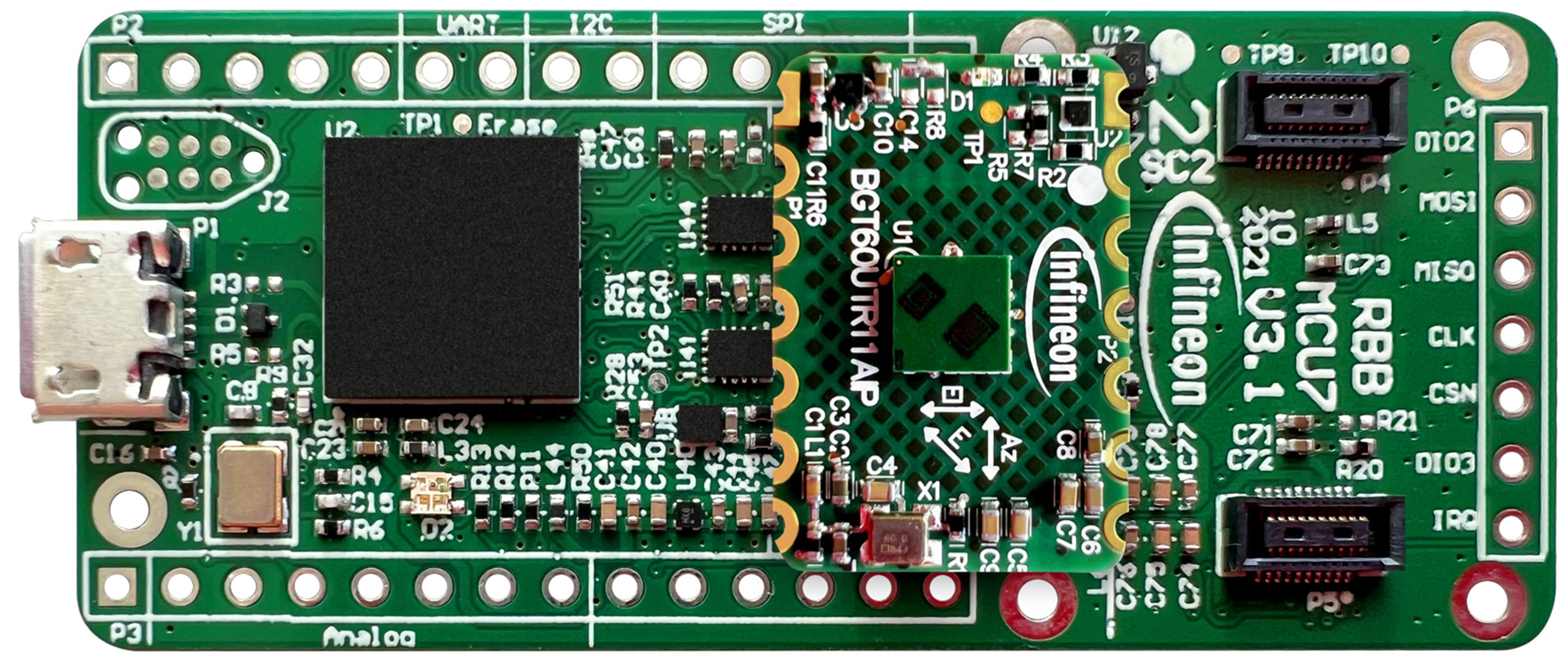 Infineon DEMO BGT60UTR11AIP for BGT60UTR11AIP for Smart Building Devices Such As Door Locks