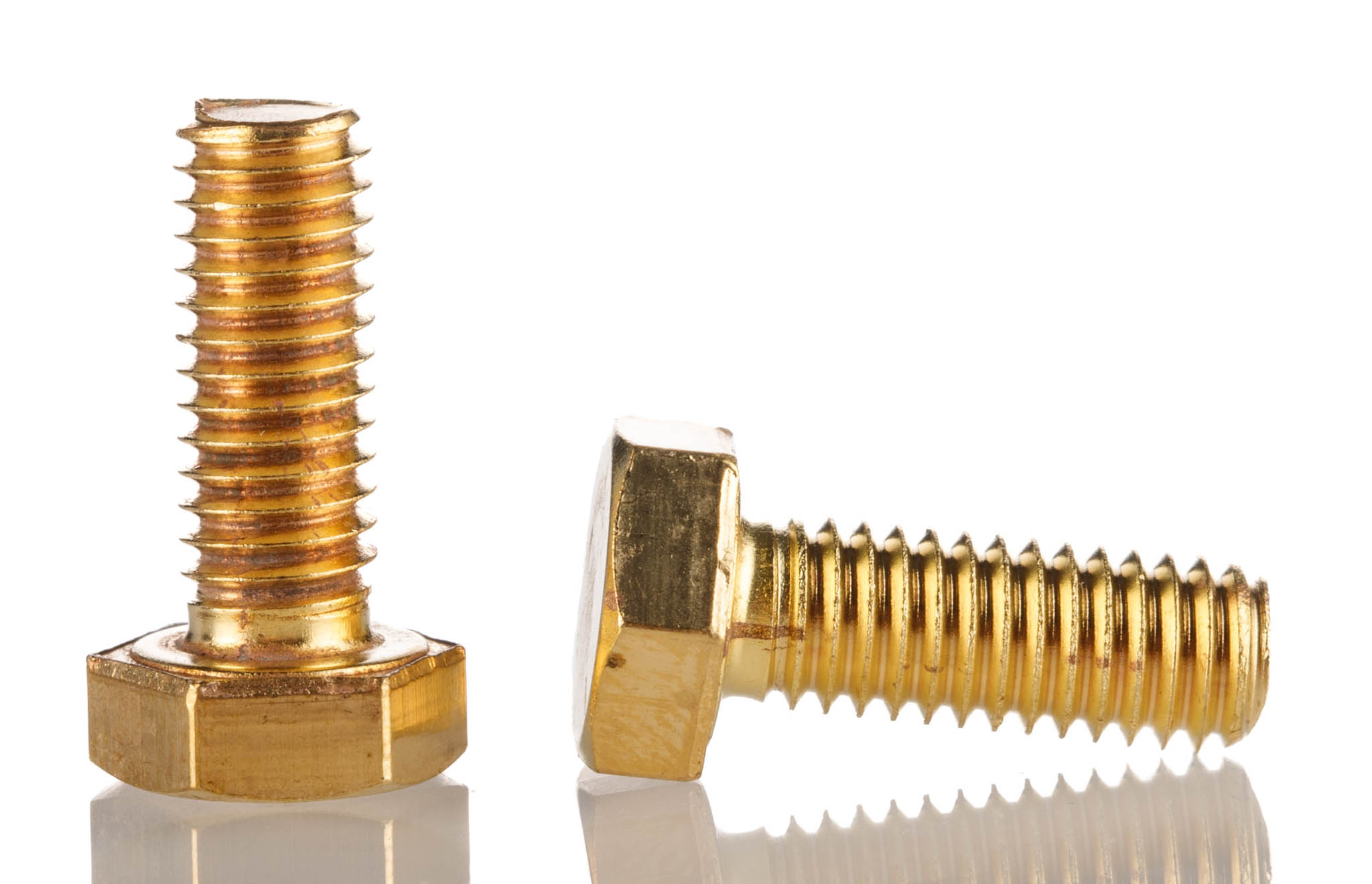 RS PRO Plain Brass, Hex Bolt, M6 x 20mm