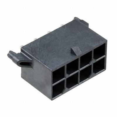 Molex 76829 Series Vertical PCB Header, 8 Contact(s), 5.7 mm Pitch, 2 Row, Shrouded