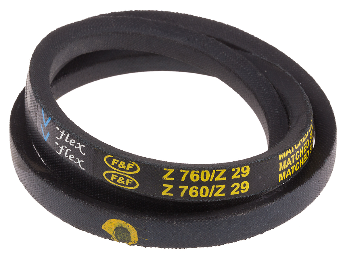 RS PRO Drive Belt, belt section Z, 730mm Length