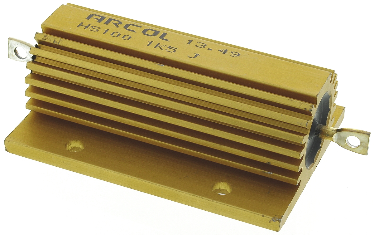 Arcol, 1.5kΩ 100W Wire Wound Chassis Mount Resistor HS100 1K5 J ±5%