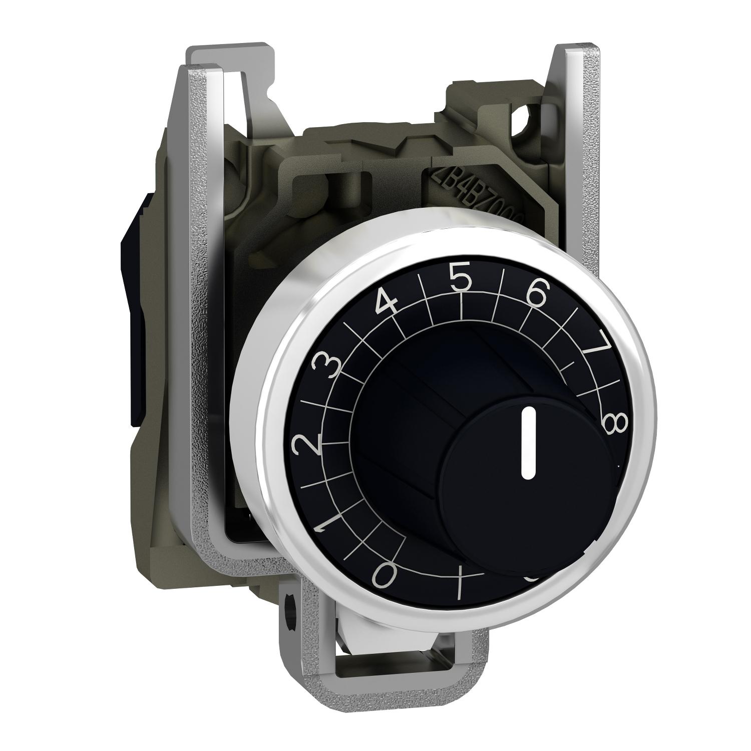Schneider Electric Harmony XB4 Series, Black Push Button Head, Potentiometer, 22mm Cutout