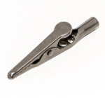 Mueller Electric Crocodile Clip, Nickel-Plated Steel Contact, 10A, Black