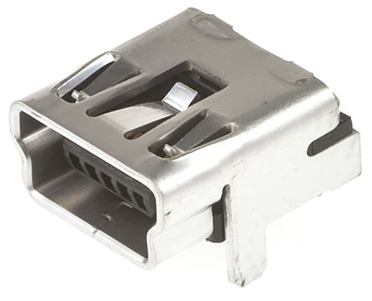 Molex Right Angle, SMT, Socket Type Mini 2.0 USB Connector
