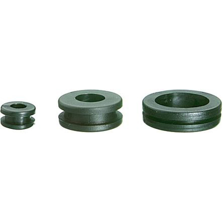 SES Sterling DK Black PVC 9mm Cable Grommet for Maximum of 6mm Cable Dia. 01070021010