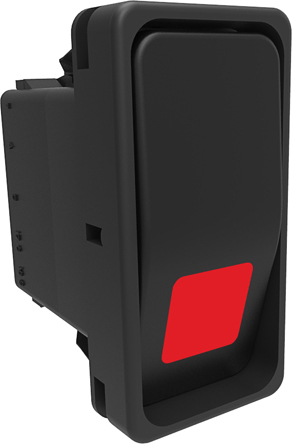 Carling Technologies Illuminated DPST, On-Off Rocker Switch Panel Mount