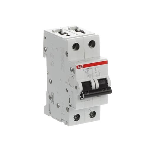 ABB System Pro M Compact S200M MCB, 1+N, 10A Curve C, 230V AC, 60V DC, 15 kA Breaking Capacity