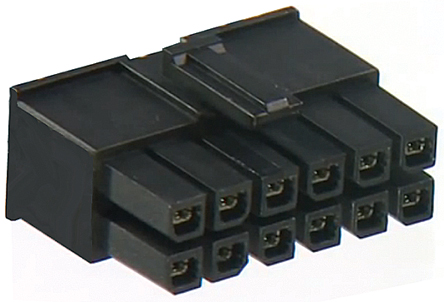 Molex, Mega-Fit Male Connector Housing, 5.7mm Pitch, 8 Way, 2 Row