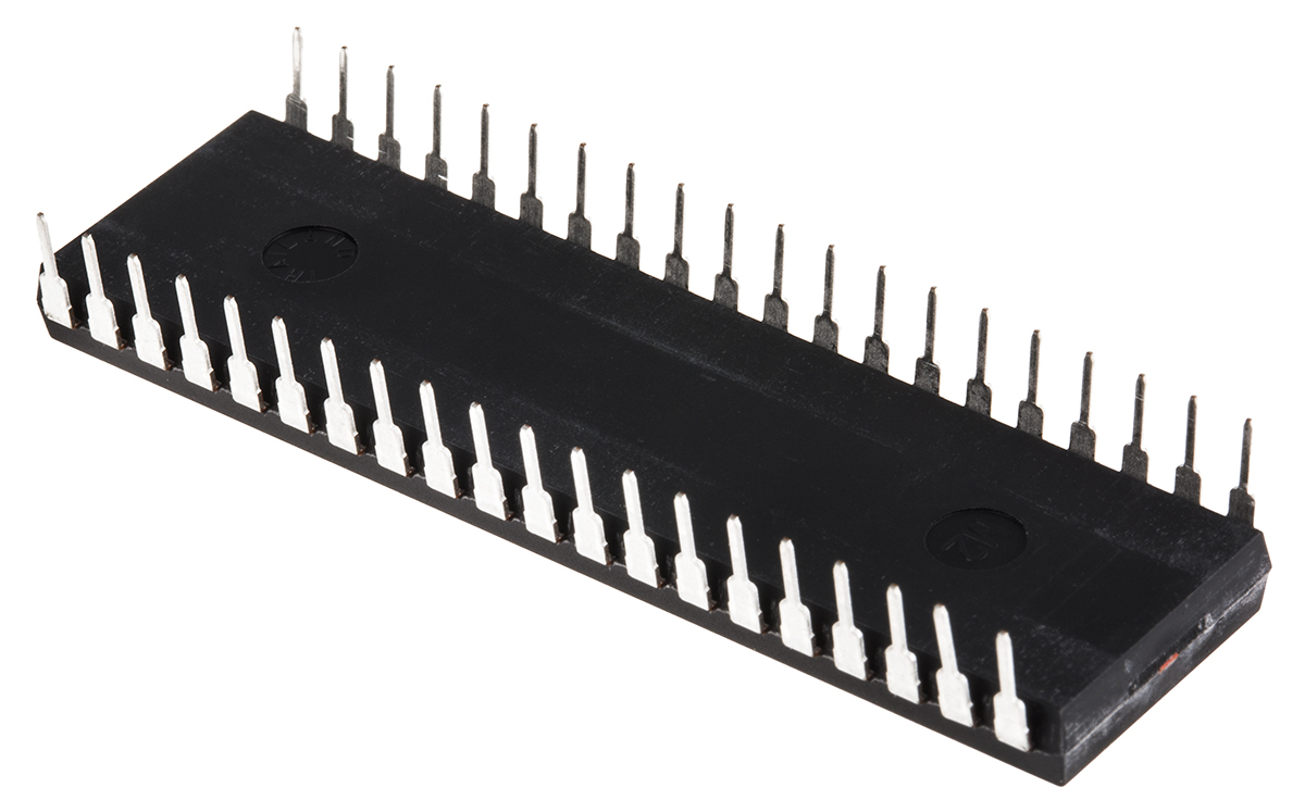 Microchip, 8 bit PIC, PIC18F4580 Microcontroller, 48 MHz, 32kB FLASH, 40-Pin PDIP
