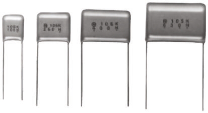 Panasonic ECQE(F) Polyester Film Capacitor, 250V dc, ±5%, 330nF, Through Hole