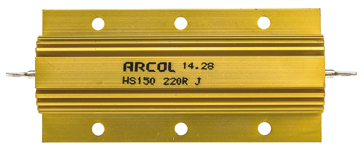Arcol, 220Ω 150W Wire Wound Chassis Mount Resistor HS150 220R J ±5%