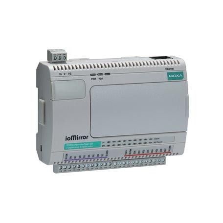 MOXA ioMirror E3200 Series Ethernet Module for Use with 8 digital inputs and 8 digital outputs, Digital, Digital