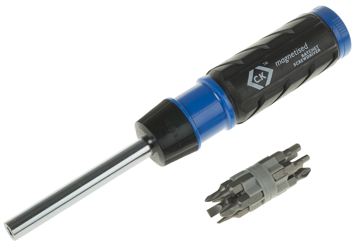 CK Driver Bit Set 9 Pieces, Hexagon, Pozidriv, Slotted