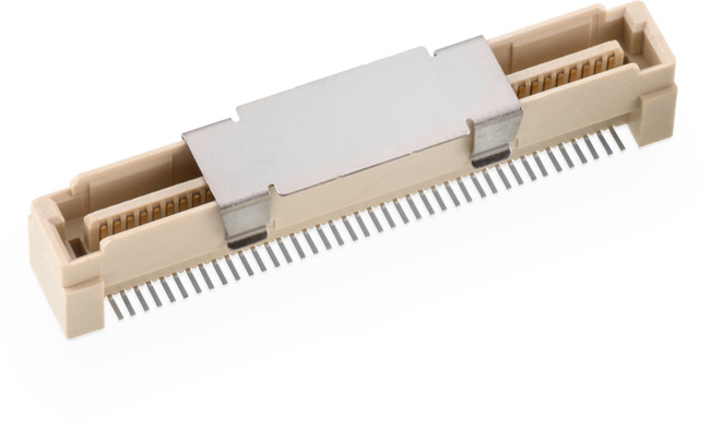 Wurth Elektronik WR-BTB Series Vertical Surface PCB Header, 80 Contact(s), 0.8 mm Pitch, 1 Row, Shrouded