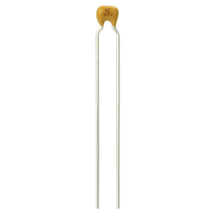 Vishay 22pF Multilayer Ceramic Capacitor MLCC, 50V dc V, ±5% , Through Hole