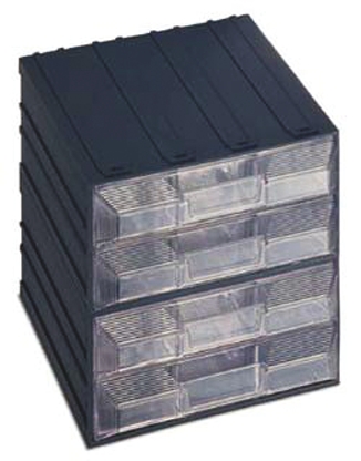 Terry 4 Drawer Storage Unit, Plastic, 208mm x 208mm x 222mm