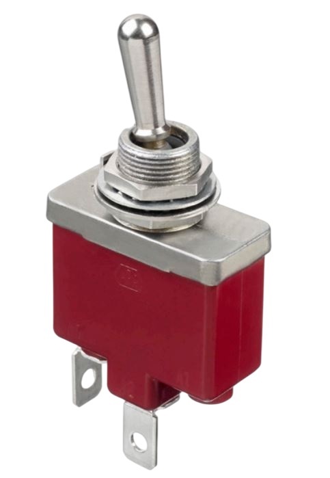 APEM Toggle Switch, Panel Mount, On-On, SPST, Screw Terminal, 28V