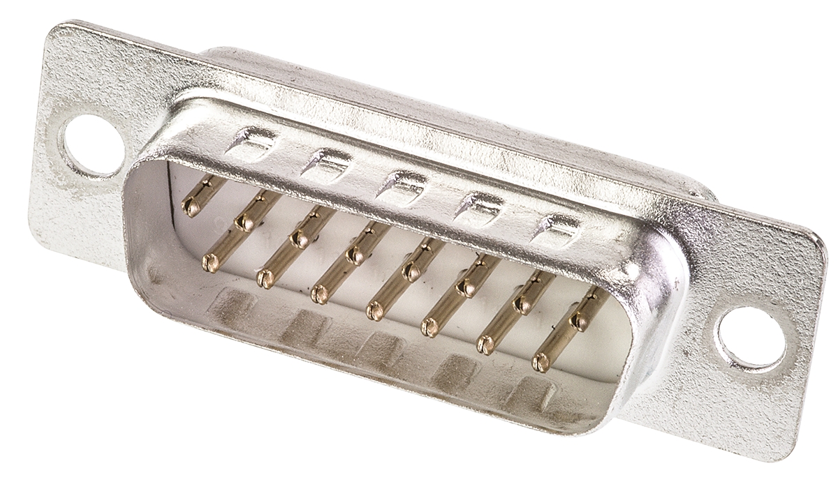 ASSMANN WSW A-DS 15 Way Panel Mount D-sub Connector Plug, 2.77mm Pitch