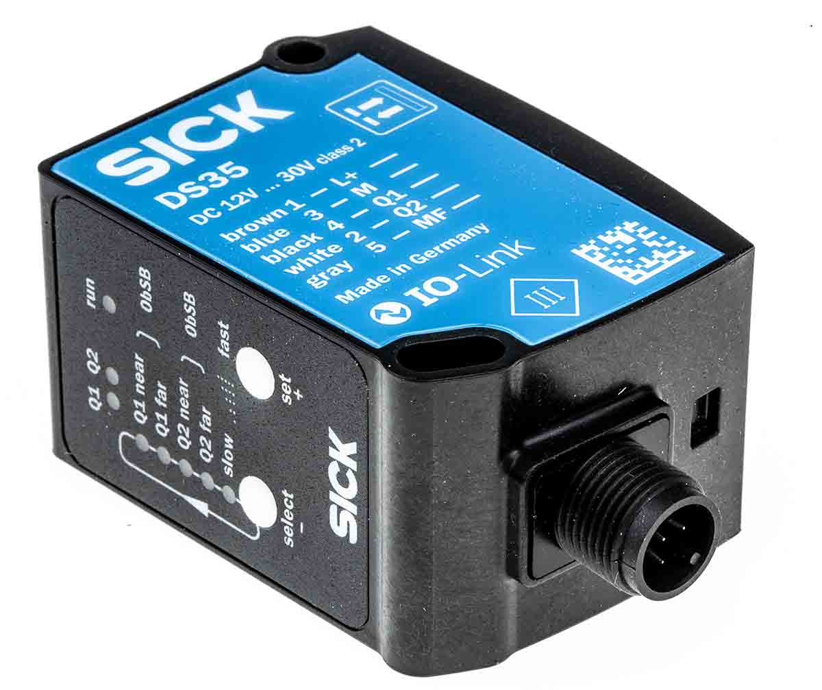SICK Background Suppression Distance Sensor, Block Sensor, 50 mm → 3.1 m Detection Range IO-LINK